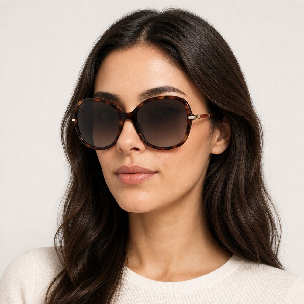 NEW Carolina Herrera HER 0269/S 0086HA Havana Sunglasses authentic